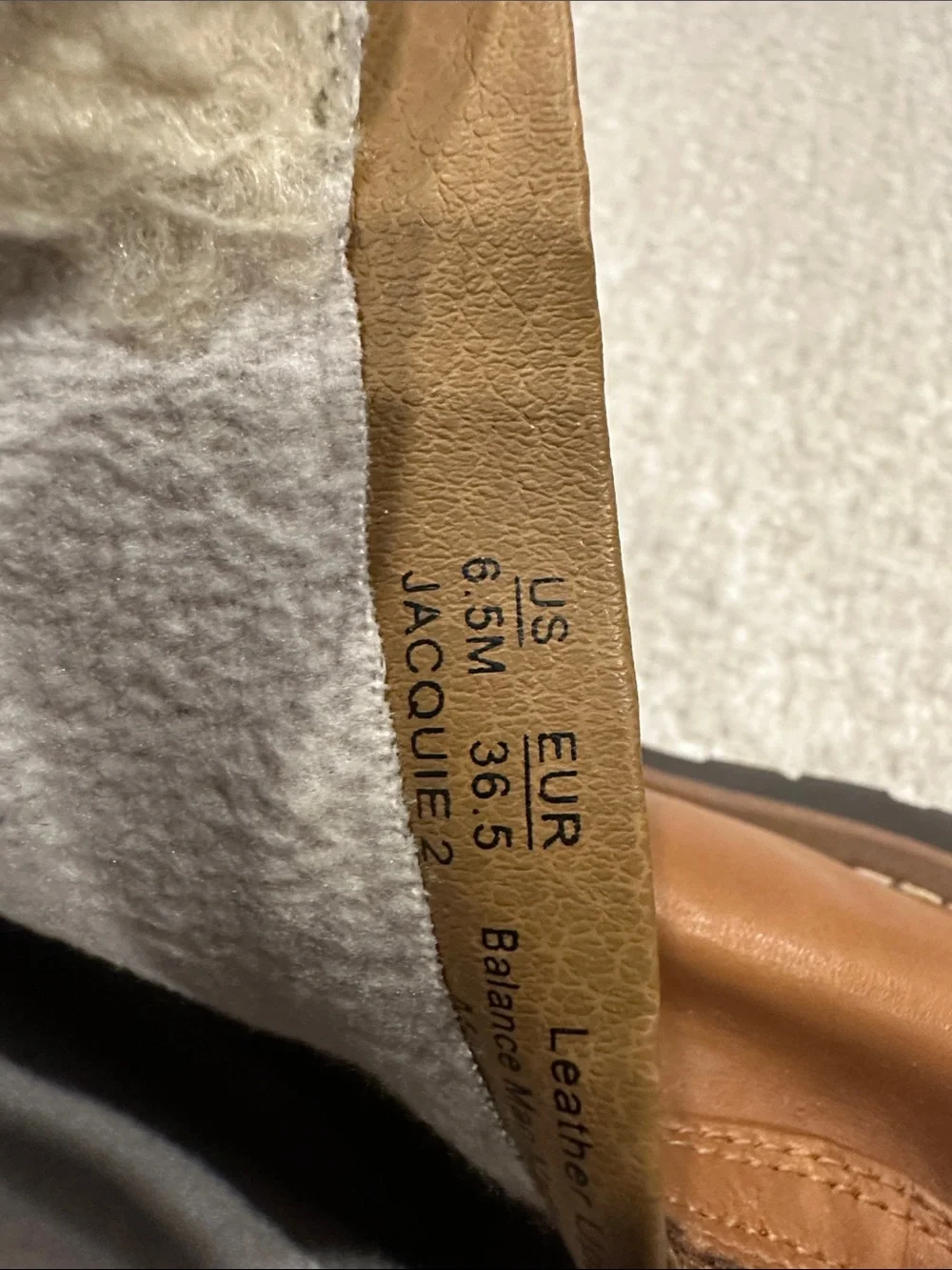 Sam Edelman Tan Leather Shearling-Trim Lug Sole Ankle Boots